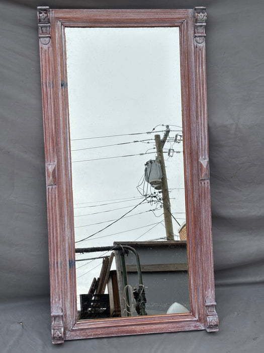TURN OF THE CENTURY WHITE WASHED MIRROR