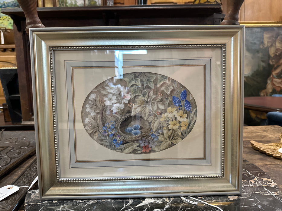 WATERCOLOR PAINTING "ROBBIN'S EGGS" BY L. GORBAUTT