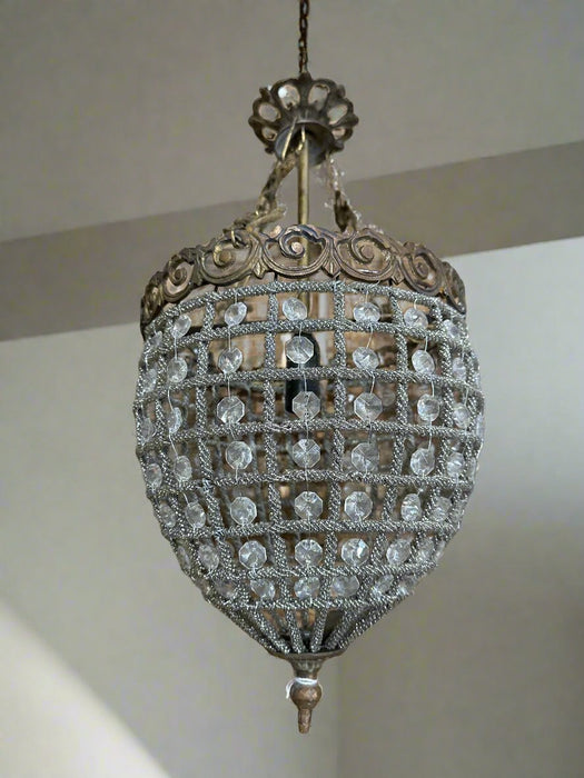 FRENCH EMPIRE BEADED PENDANT LIGHT