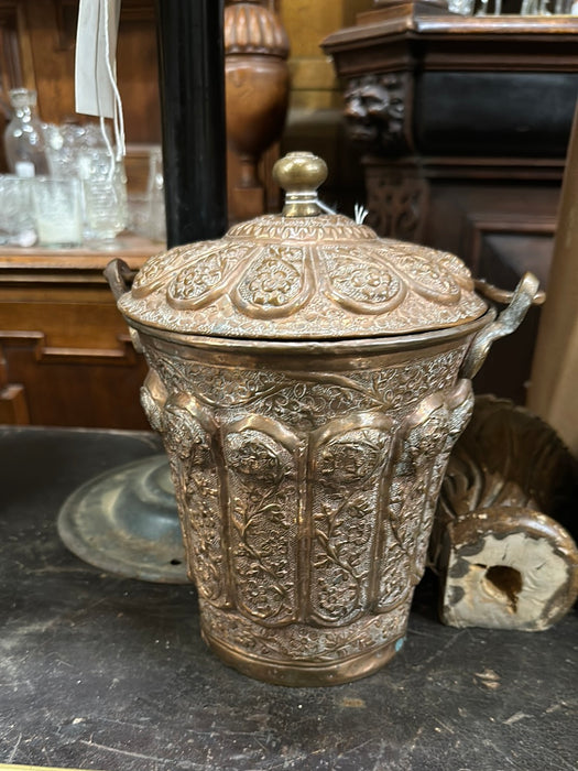 ORNATE COPPER ICE BUCKET
