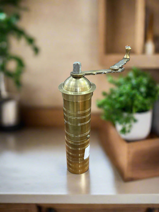 ANTIQUE BRASSS COFFEE GRINDER