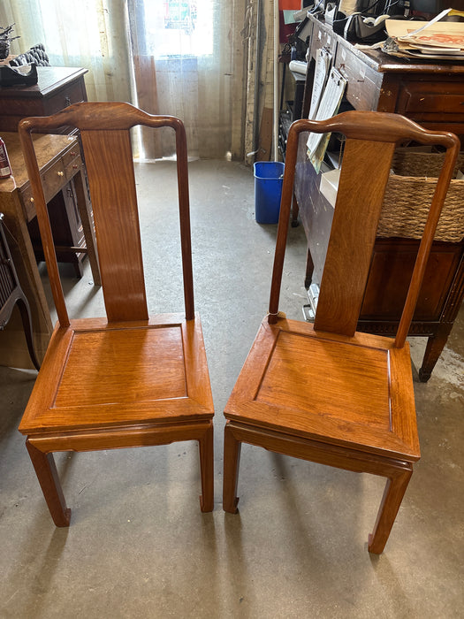 PAIR OF MING STYLE WOOD CHAIRS
