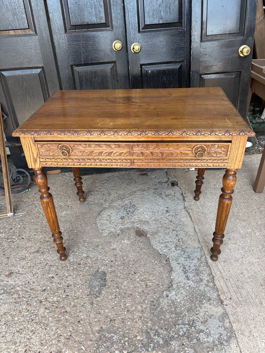 BIRTTANY 1 DRAWER ELM LIBRARY TABLE