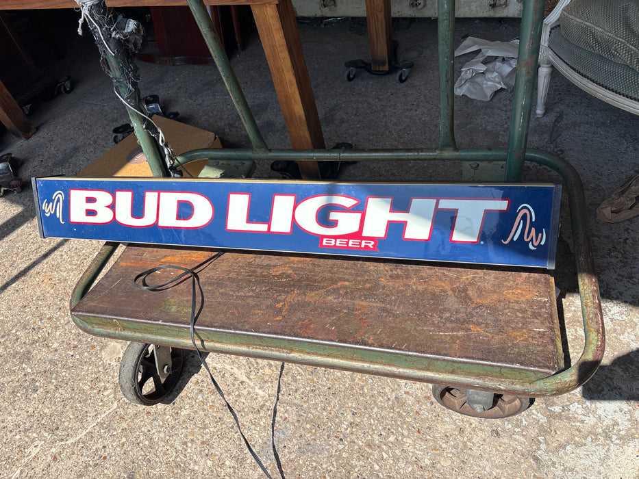 BLUE BUD LIGHT BEER SIGN - DOESN'T LIGHT UP