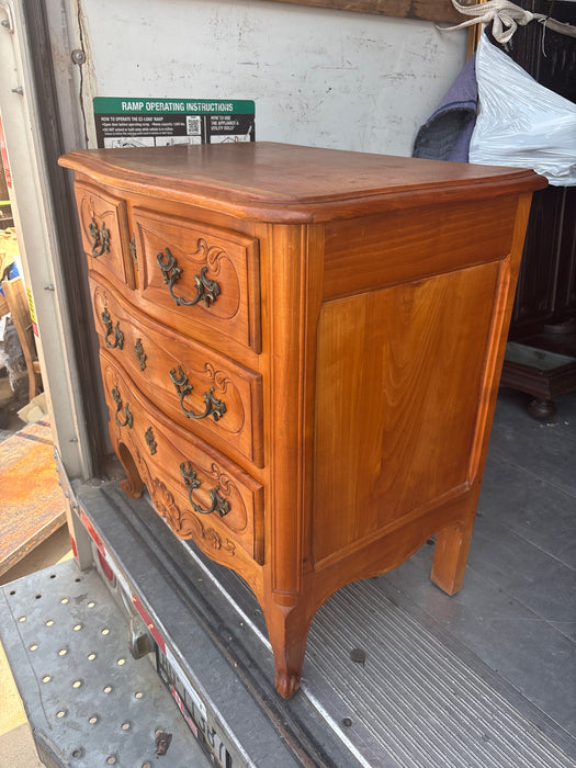 LOUIS XV 4 DRAWER CHERRY CHEST