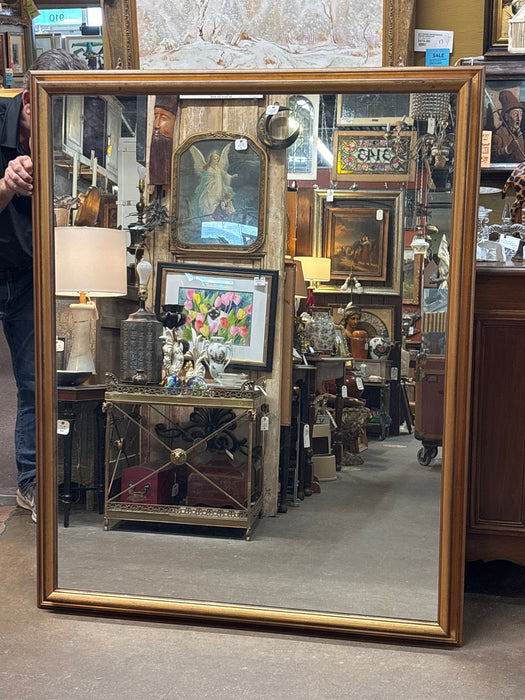 LARGE GOLD WOOD MIRROR