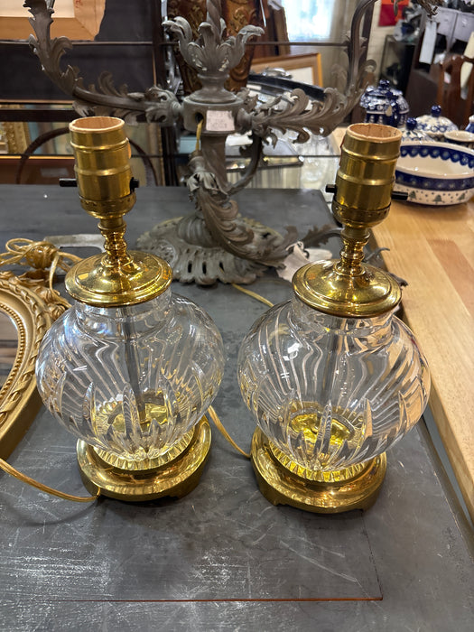 PAIR OF WATERFORD KARING CRSYTAL LAMPS
