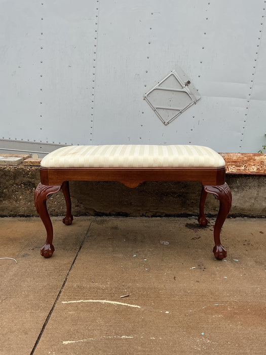 BALL AND CLAW FOOT BENCH BY HICKORY FURNITURE CO.
