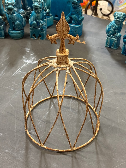 SMALL WHITE IRON CROWN