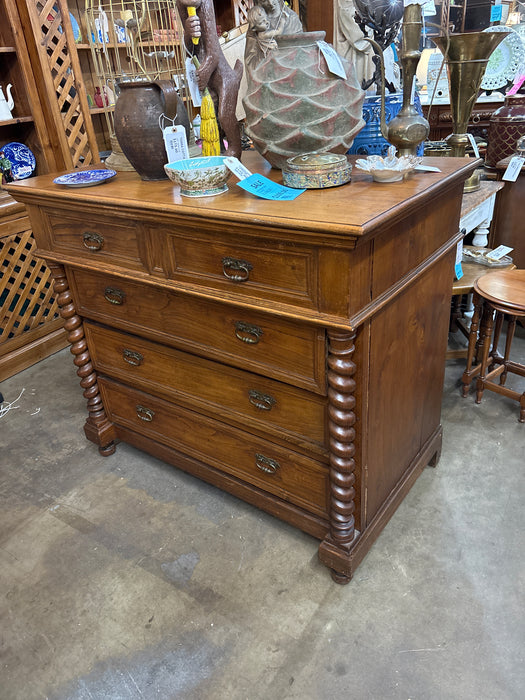 BARLEY TWIST OAK COMMODE