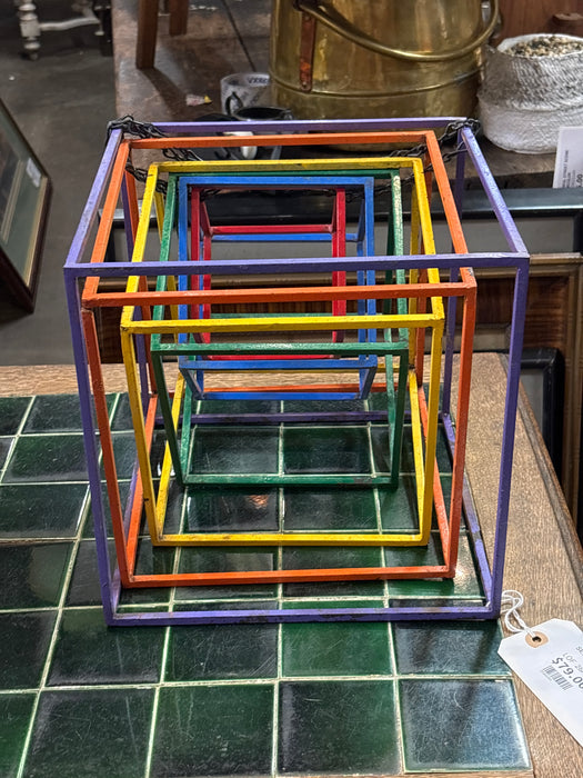 SET OF OPEN COLORFUL CUBES
