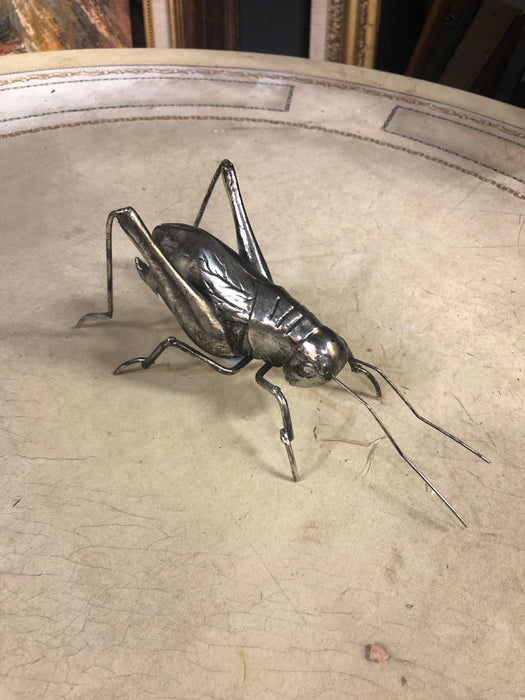 METAL BUG GRASSHOPPER SILVER