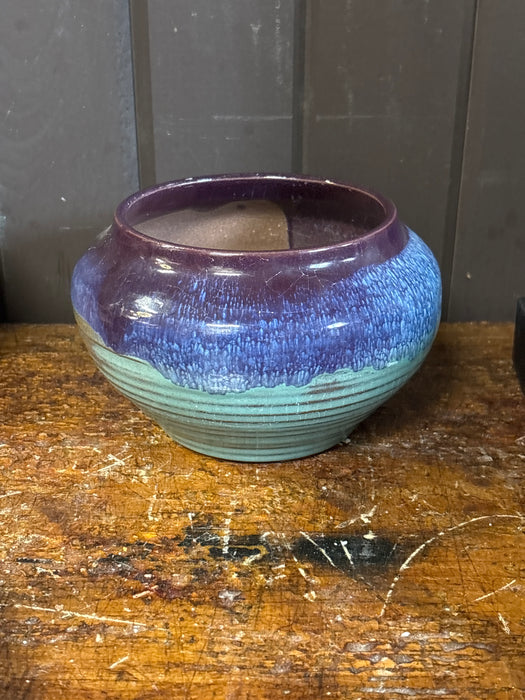 GREEN, BLUE AND PURPLE JAR