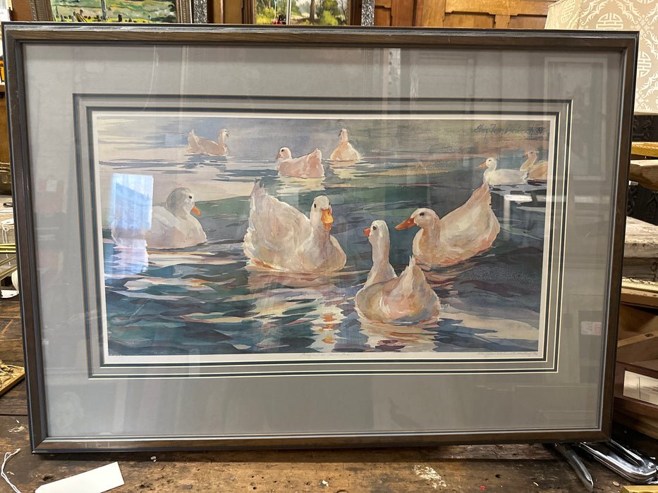 LARGE PRINT OF DUCKS