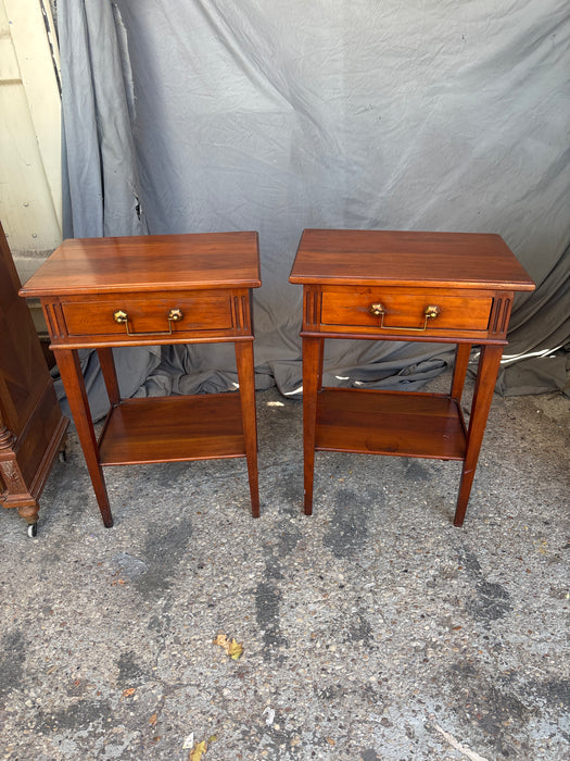 PAIR OF LOUIS XVI MAHOGANY SIDE CABINETS