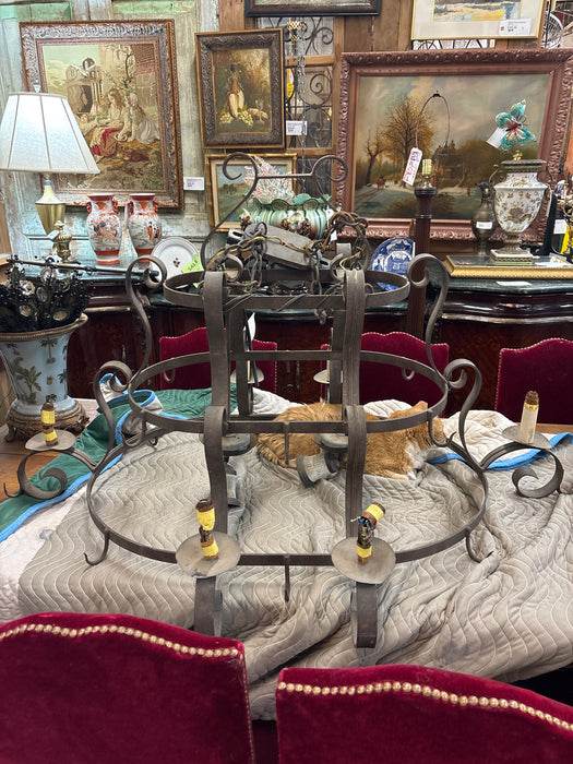 IRON POT RACK CHANDELIER