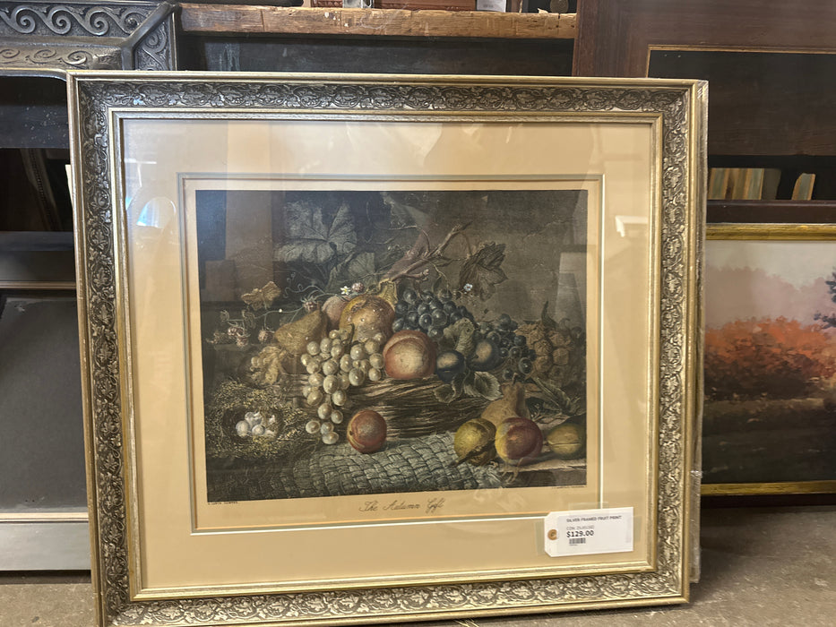 SILVER FRAMED FRUIT PRINT