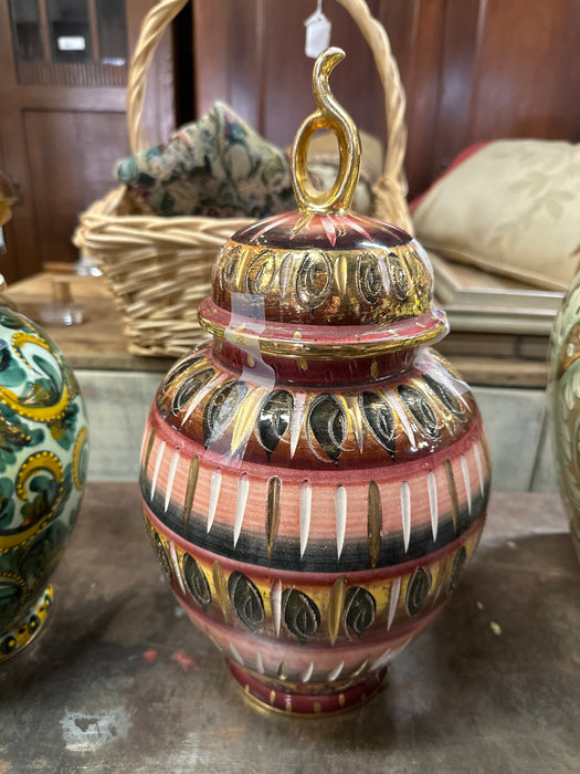 MEDIUM VINTAGE LUSTER  ITALIAN GINGER JAR