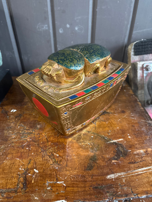 EGYPTIAN SCARAB BOX - NOT OLD