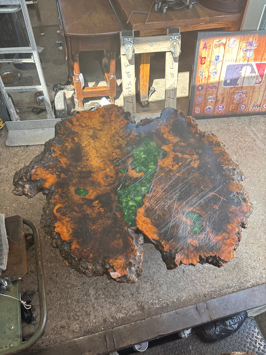 WOOD SLAB COFFEE TABLE - AS FOUND