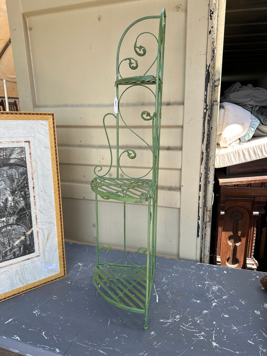 FOLDING CORNER METAL SHELF UNIT