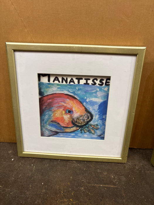 MANATISSE PAINTING SIGNED AGGIE