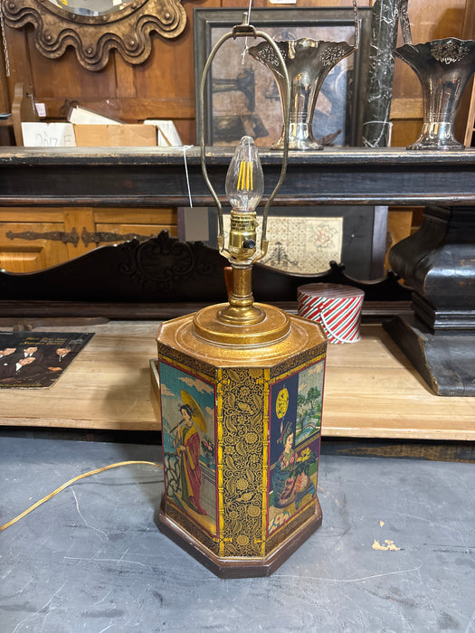 ASIAN TEA CANNISTER LAMP