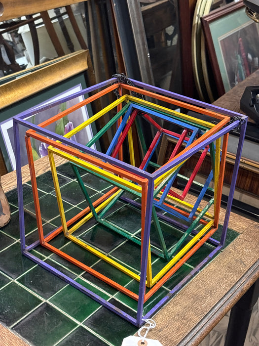 SET OF OPEN COLORFUL CUBES