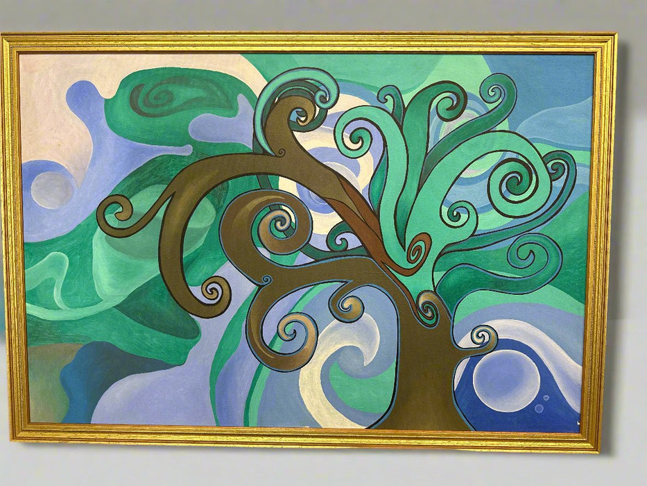 AMELIA SHIPMAN ABSTRACT GREEN TREE