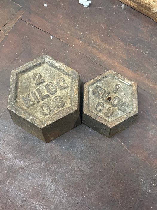 SET OF 1 KILO, 2 KILO WEIGHTS