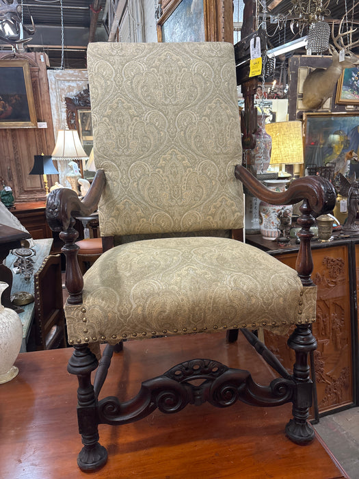 WILLIAM AND MARY THRONE CHAIR - AS FOUND