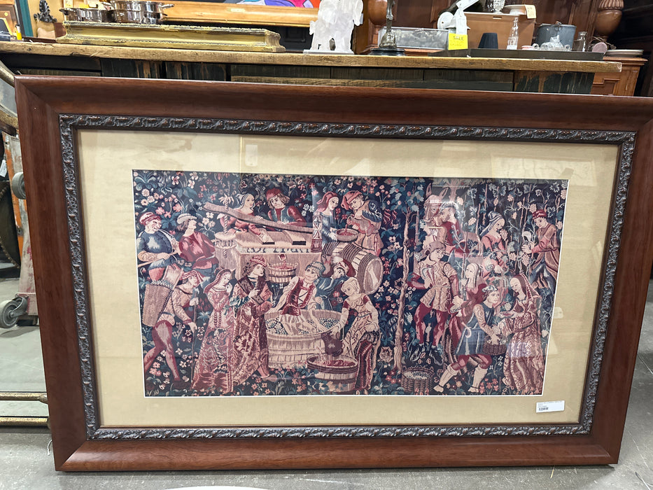 LARGE WELLFRAMED TAPESTRY IMAGE