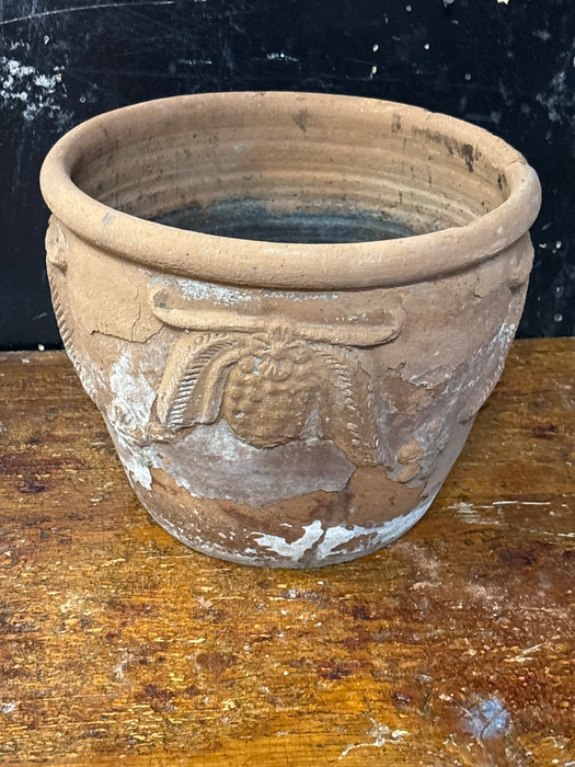 LARGE TERRACOTTER PLANTER WITH RELIEF