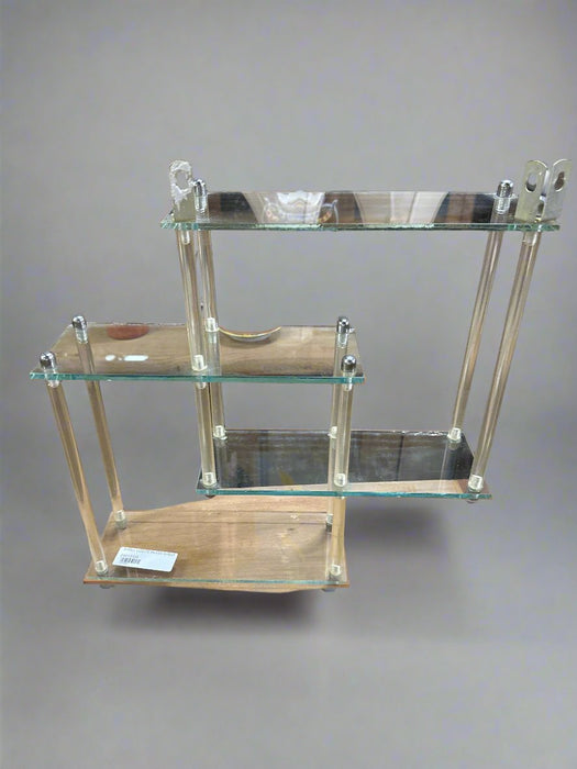 SMALL LUCITE HLASS SHELF
