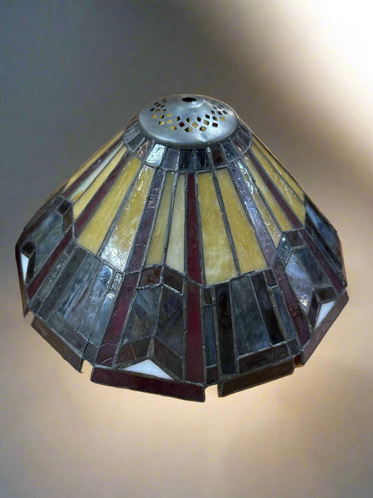 SMALL DECO STAINED GLASS SHADE