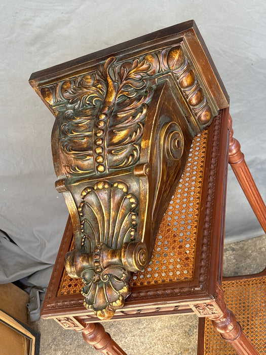 ORNATE GILT CORBEL WITH GREEN HUE