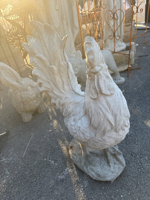 LARGE CONCRETE ROOSTER