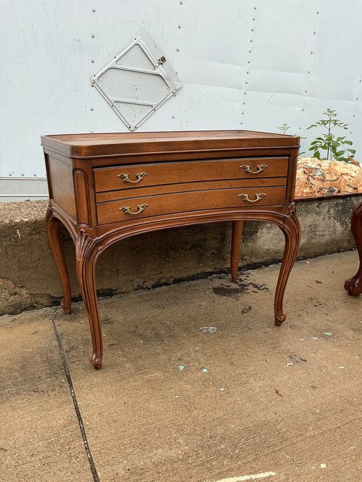 LOUIS XV WALNUT STAND WITH DRAWER
