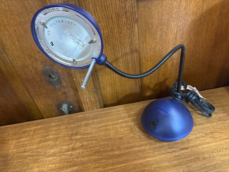 GOOSE NECK BLUE LAMP