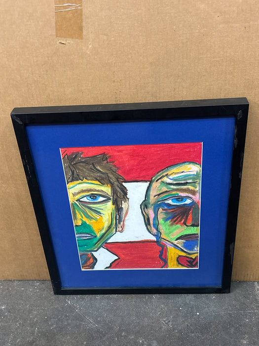 PAINTING OF TWO MEN'S HEADS