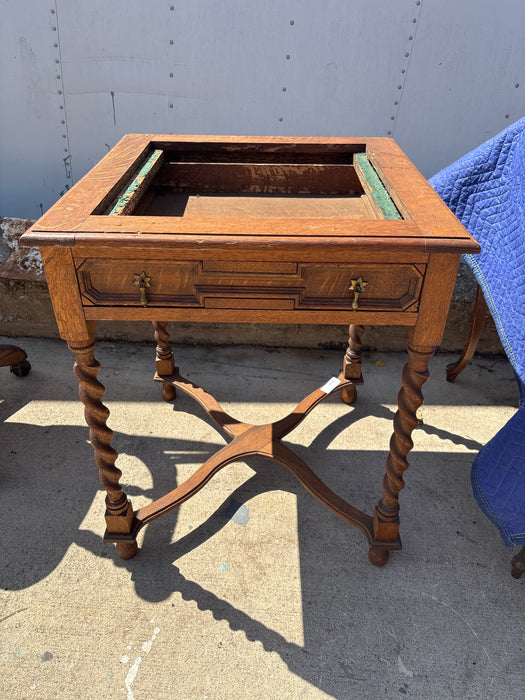 BARLEY TWIST GAME TABLE - AS FOUND (NO TOP)
