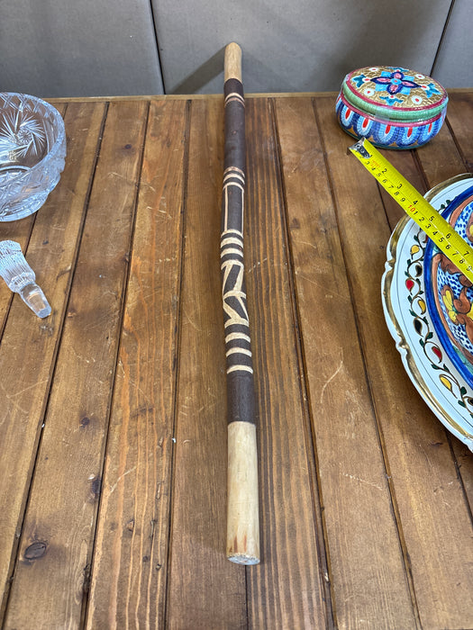 ETHNIC CARVED WOOD STICK