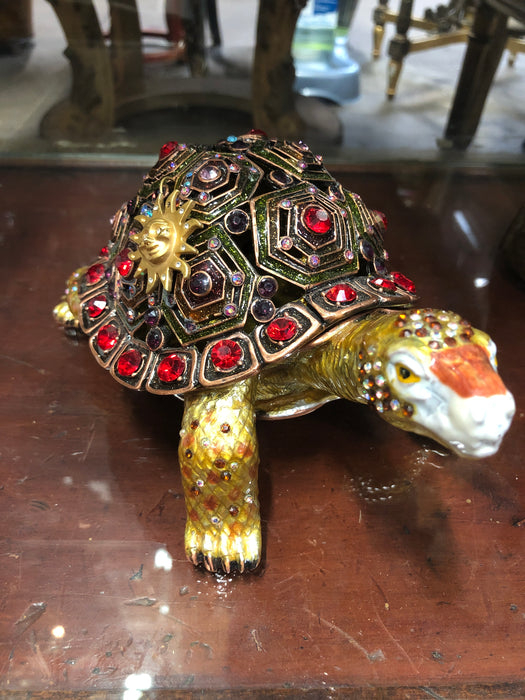 JEWELED CEIL TURTLE BOX