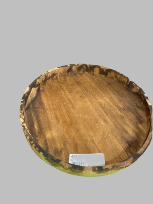 ROUND WOOD TRAY