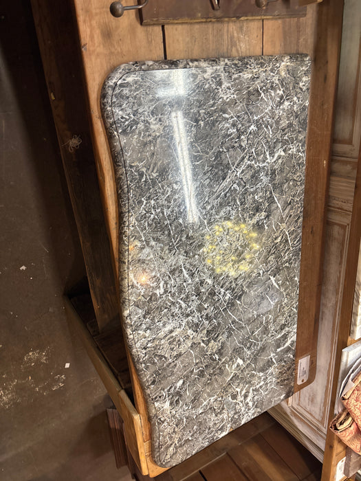 SERPENTINE GRAY AND WHITE MARBLE TOP
