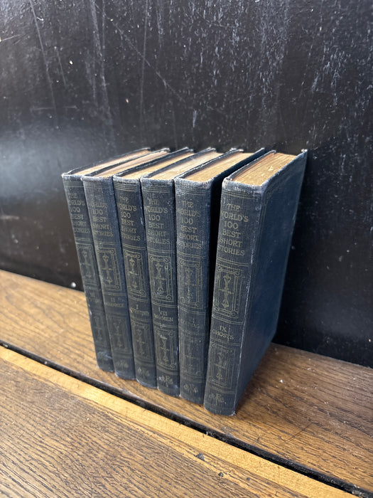 SET OF 6 SMALL BLACK BOOKS