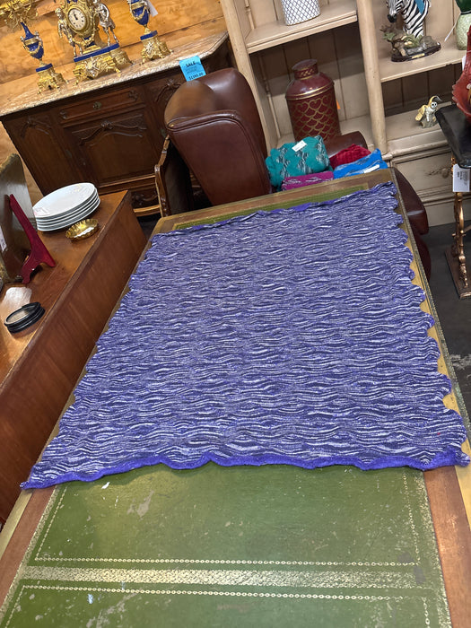 LARGE PURPLE EARLY 1980S ITALIAN MISSONI FABRIC FROM NEIMAN MARCUS 1 OF 5