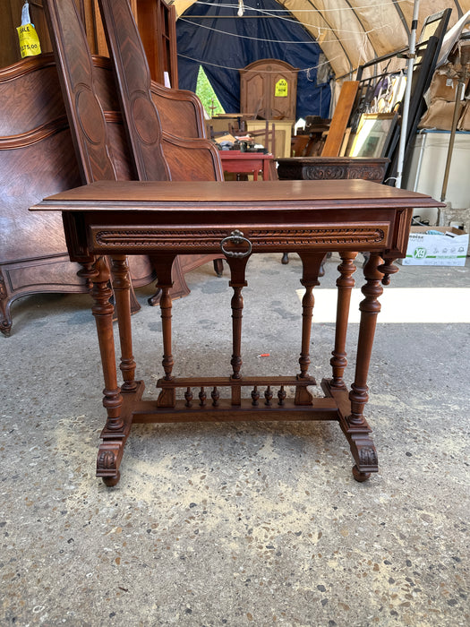 HENRI II MAHOGANY WRITING TABLE OR CONSOLE