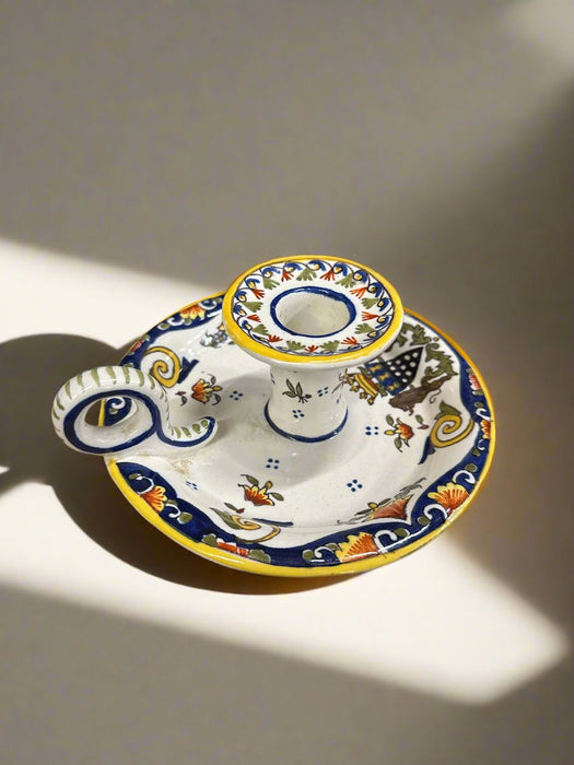FAIENCE CANDLE STAND