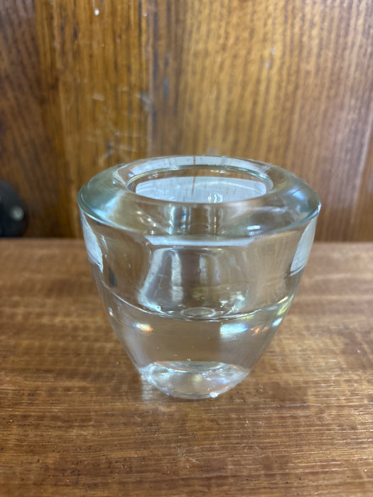 SMALL HEAVY GLASS VOTIVE